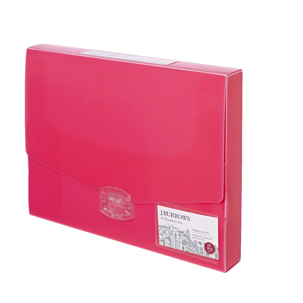 J.Burrows Ice Document Box 40mm Pink
