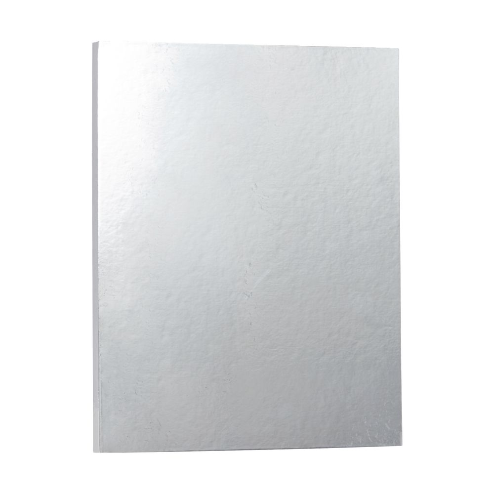 J.Burrows A4 2 D-Ring Binder Metallic Silver