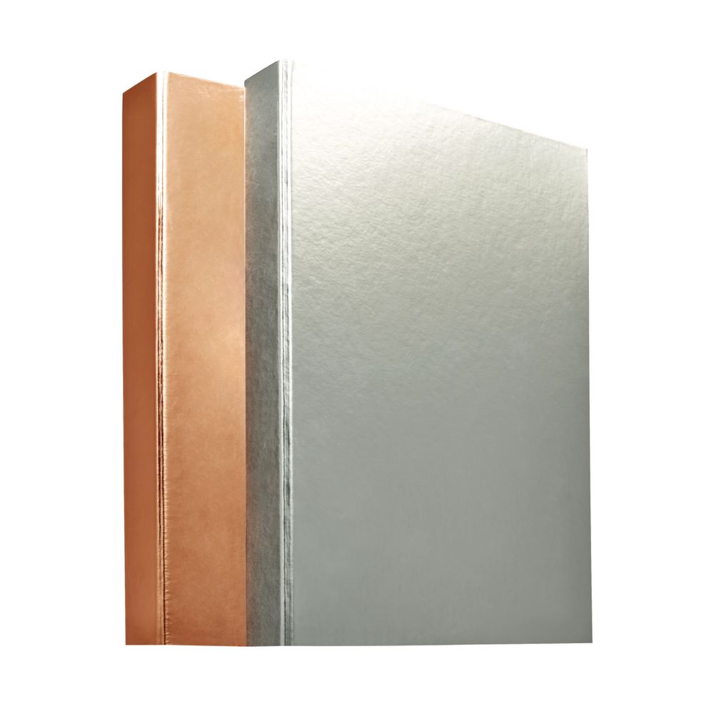 J.Burrows A4 2 D-Ring Binder Metallic Rose Gold