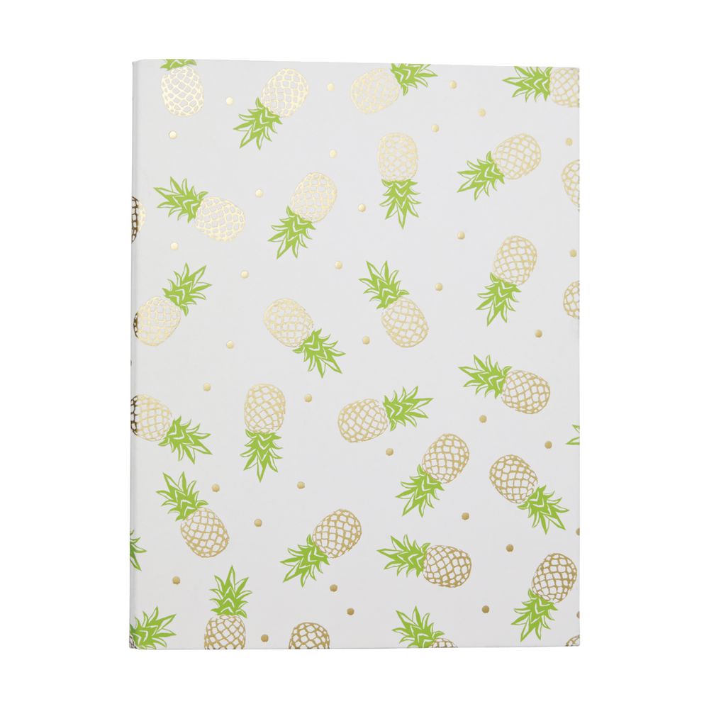 J.Burrows A4 2 D-Ring Binder Kraft Pineapple