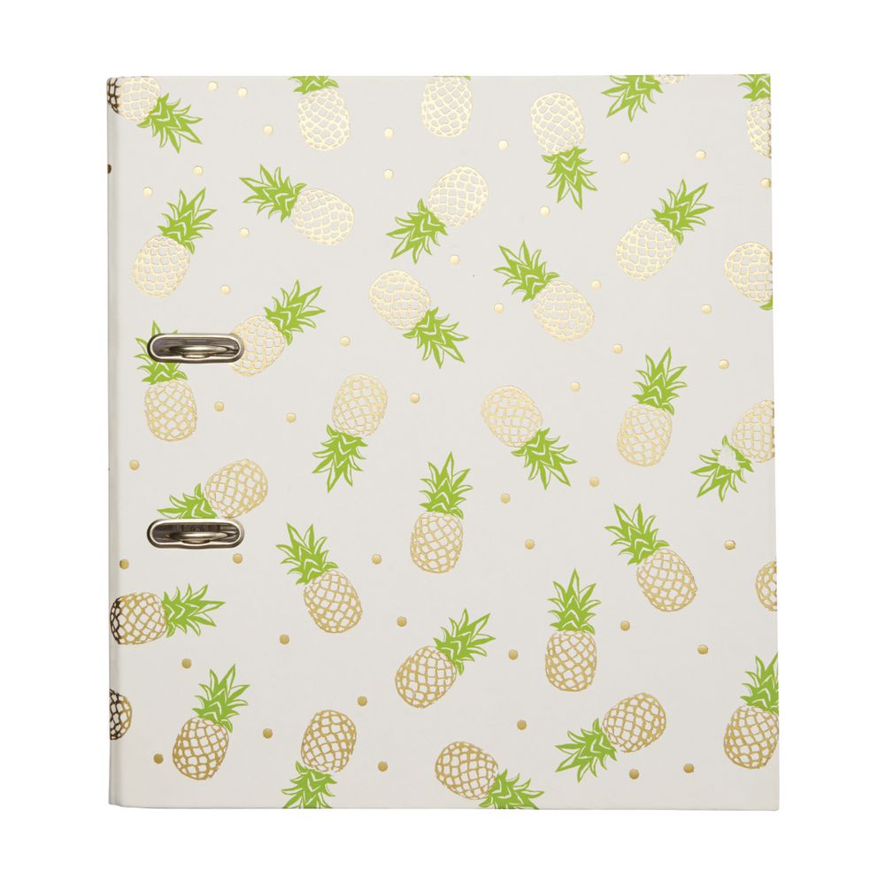 J.Burrows A4 Lever Arch File Pineapple Gold