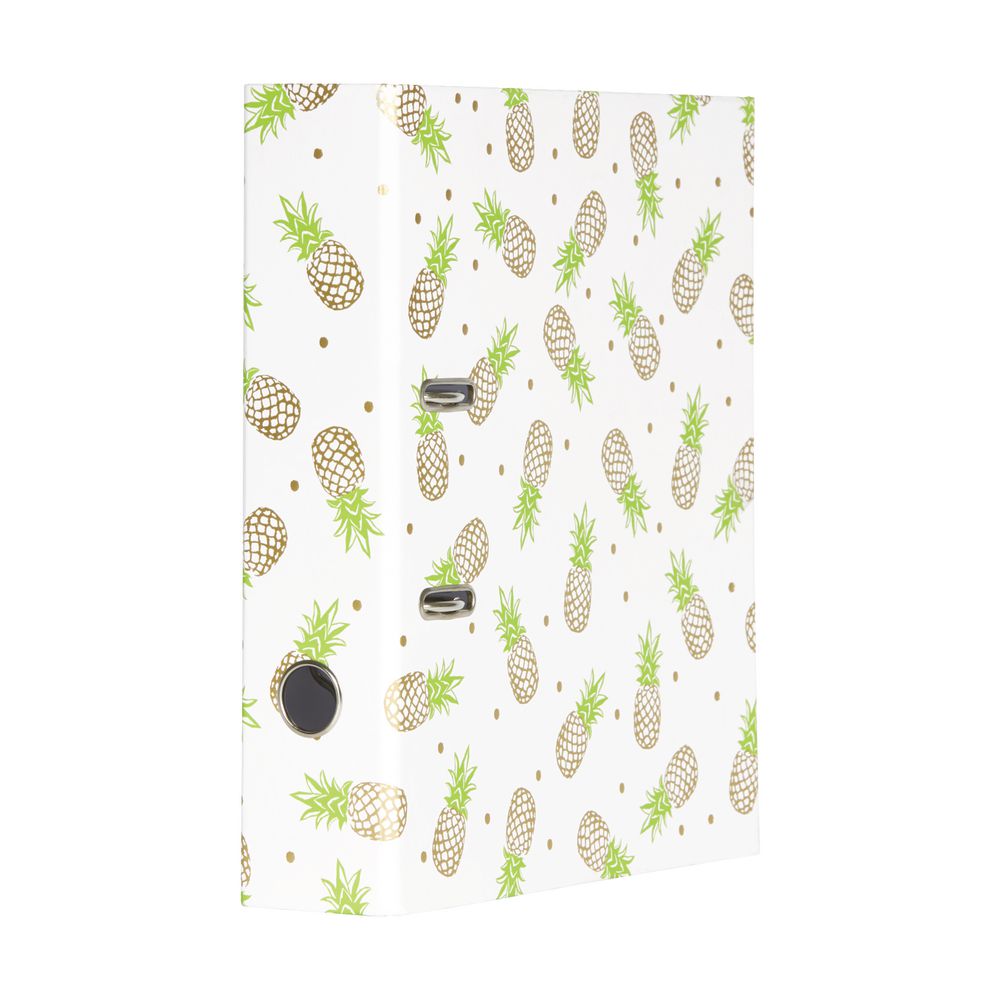 J.Burrows A4 Lever Arch File Pineapple Gold