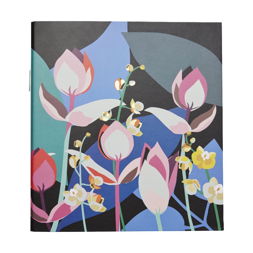 Otto A4 Lever Arch File 70mm Floral Gold