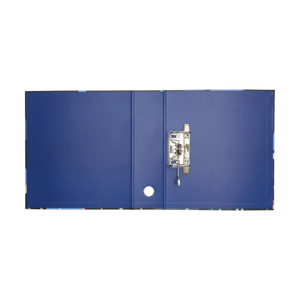 Otto A4 Lever Arch File 70mm Floral Gold