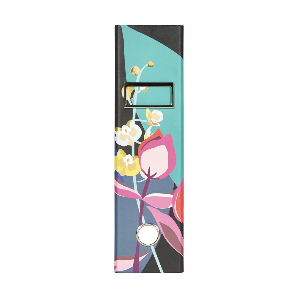 Otto A4 Lever Arch File 70mm Floral Gold