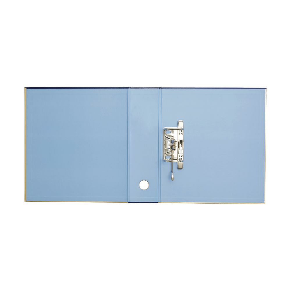 Otto A4 Lever Arch File 70mm Foil Navy/Gold