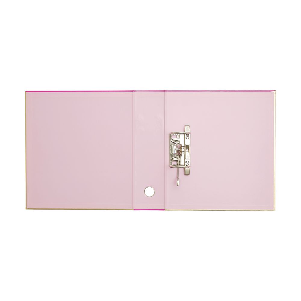 Otto A4 Lever Arch File 70mm Foil Pink Gold