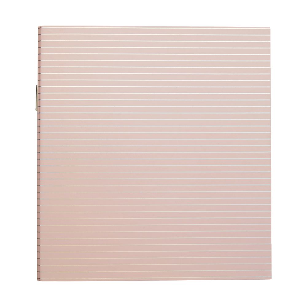 Otto A4 Lever Arch File 70mm Foil Pink Stripe