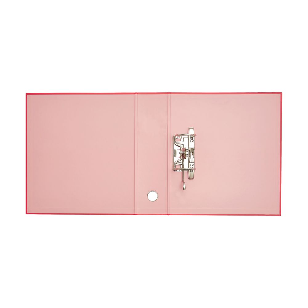 Otto A4 Lever Arch File 70mm Foil Tangerine Polka Dot