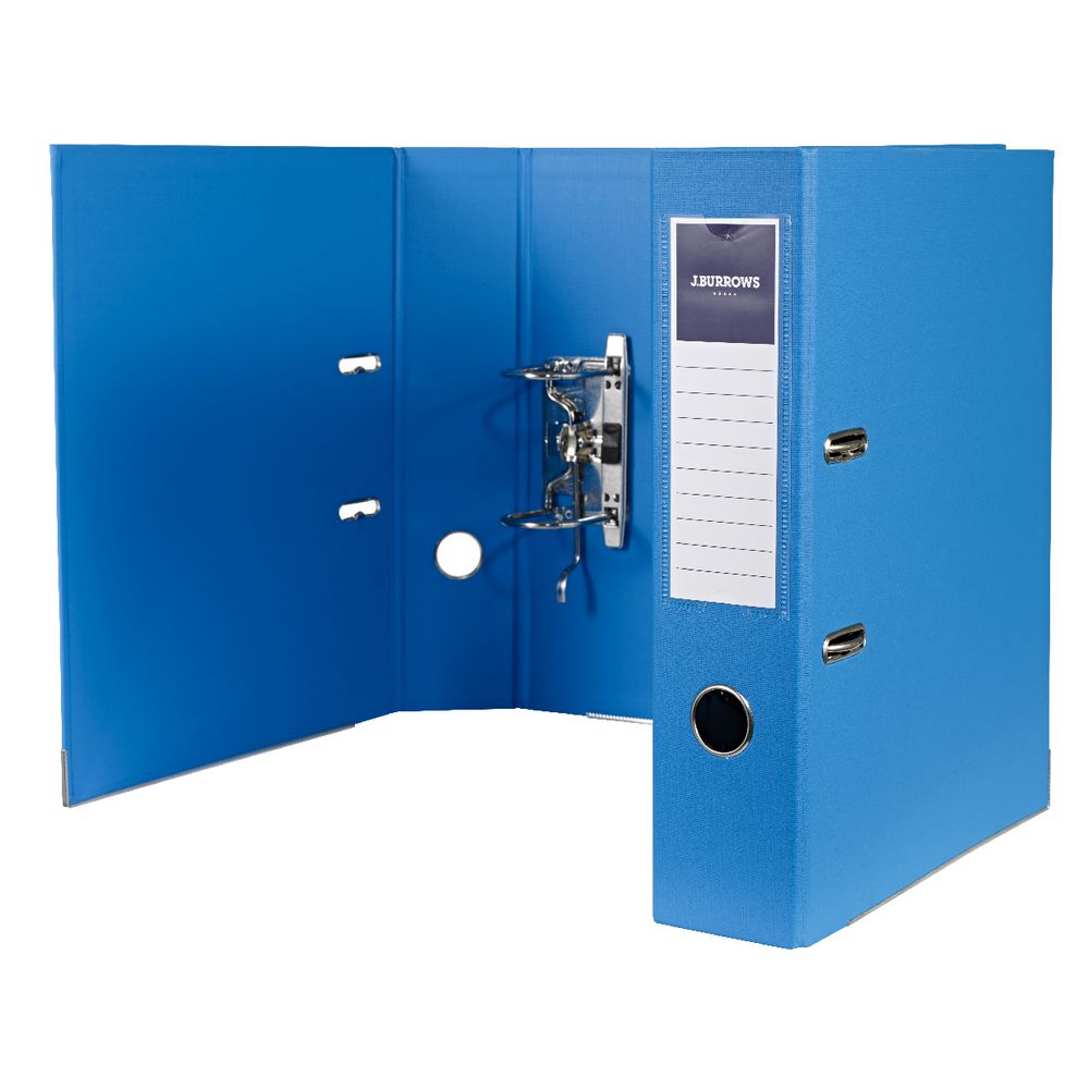 J.Burrows PP Lever Arch A4 2 Ring Blue