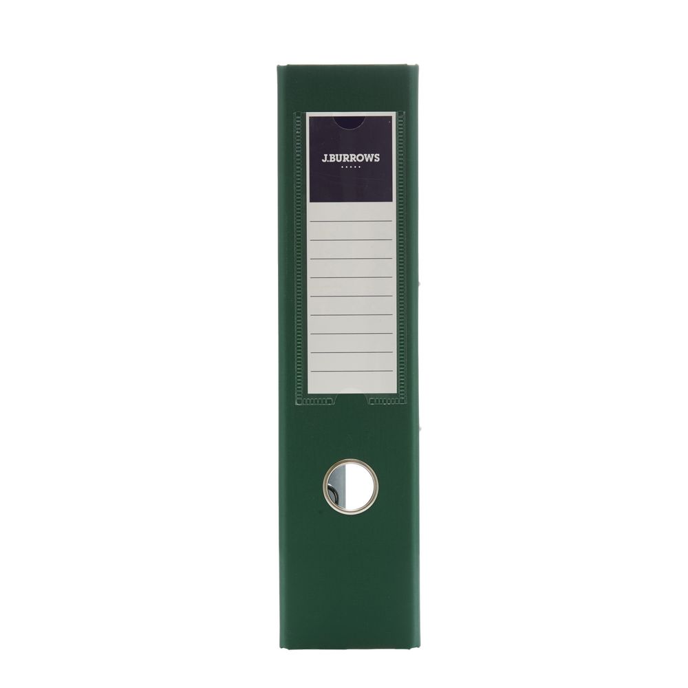 J.Burrows PP Lever Arch A4 2 Ring Green