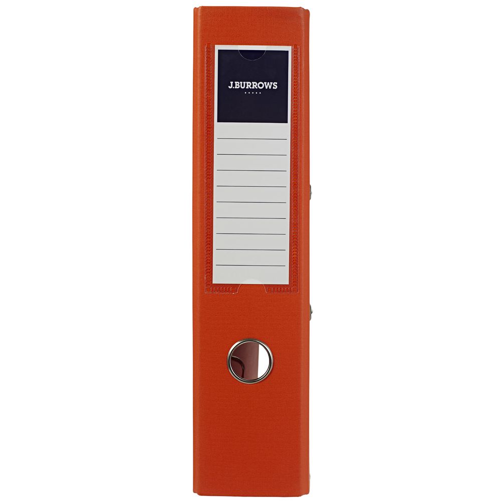 J.Burrows PP Lever Arch A4 2 Ring Orange