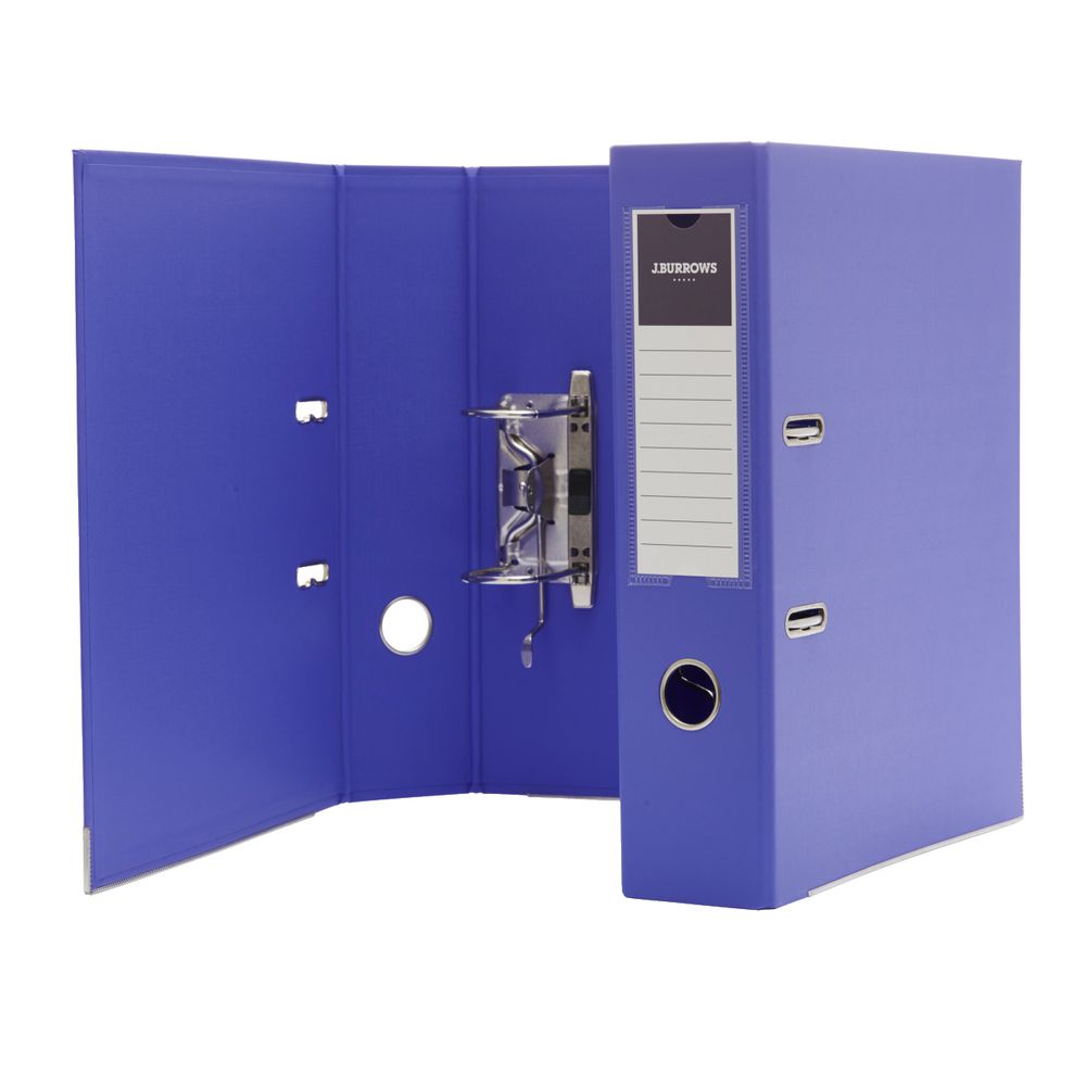 J.Burrows PP Lever Arch A4 2 Ring Purple
