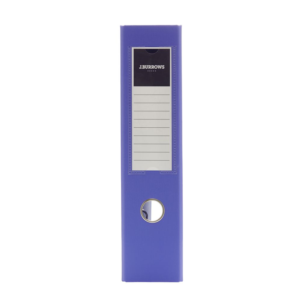 J.Burrows PP Lever Arch A4 2 Ring Purple