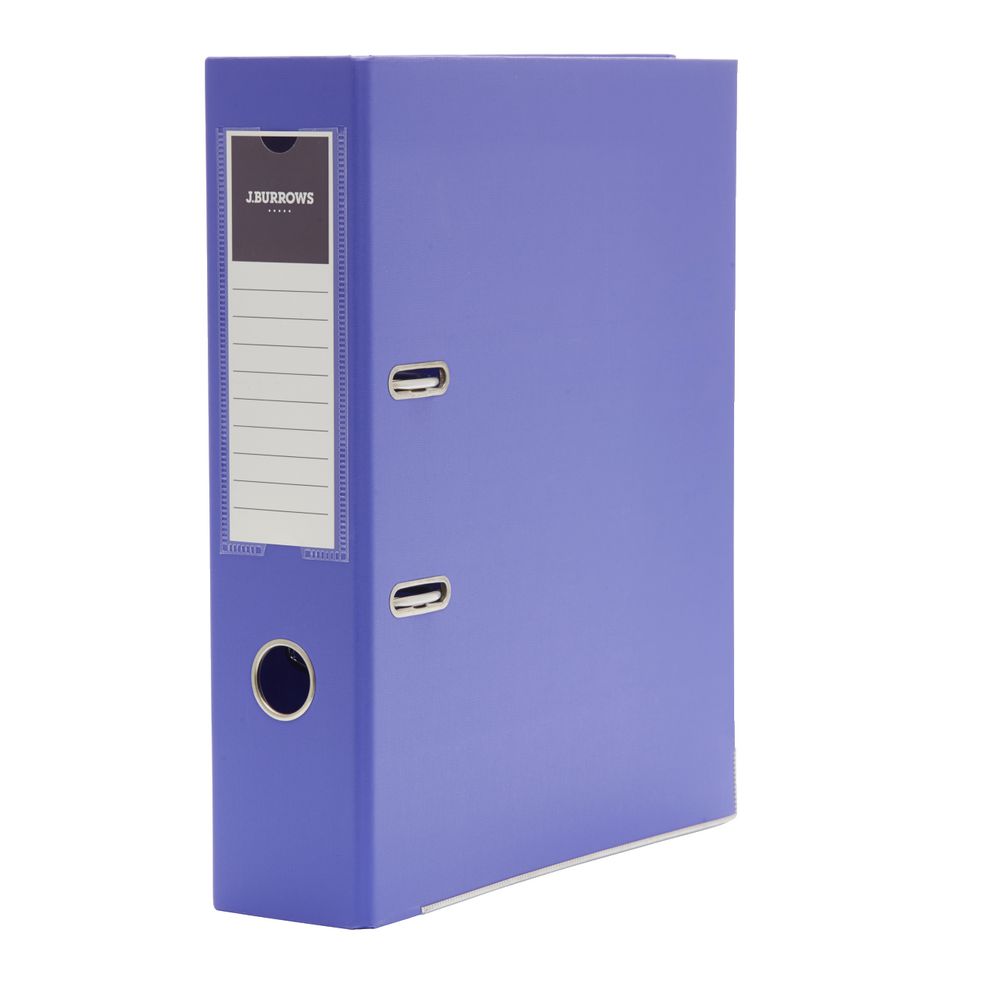 J.Burrows PP Lever Arch A4 2 Ring Purple
