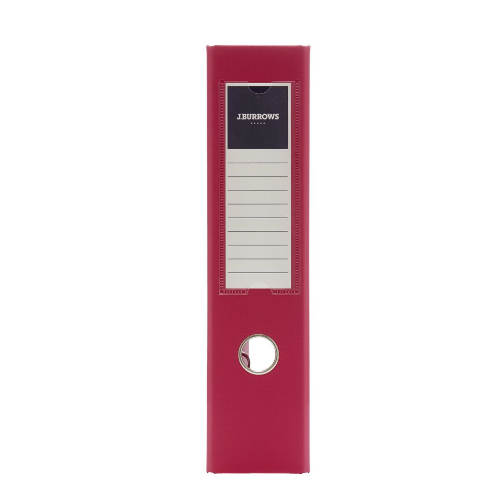 J.Burrows PP Lever Arch A4 2 Ring Pink