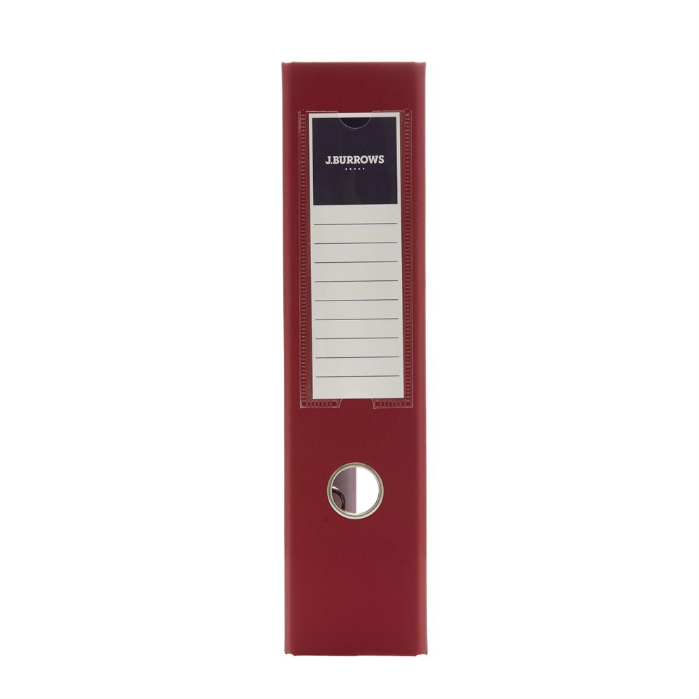 J.Burrows PP Lever Arch A4 2 Ring Red