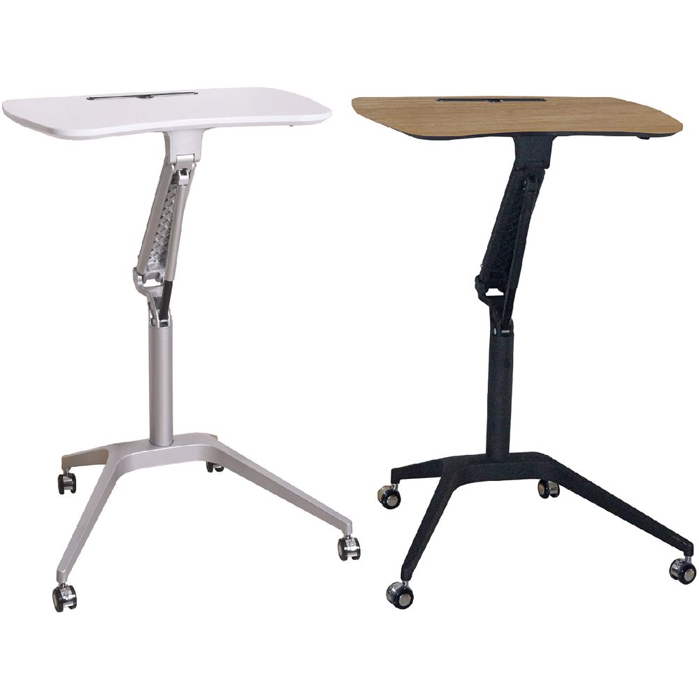 Matrix Height Adjustable Portable Table Oak