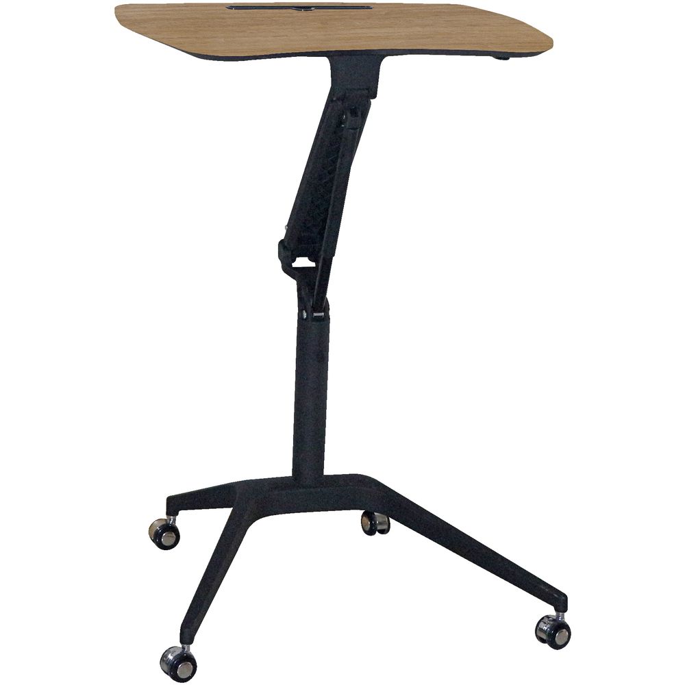 Matrix Height Adjustable Portable Table Oak