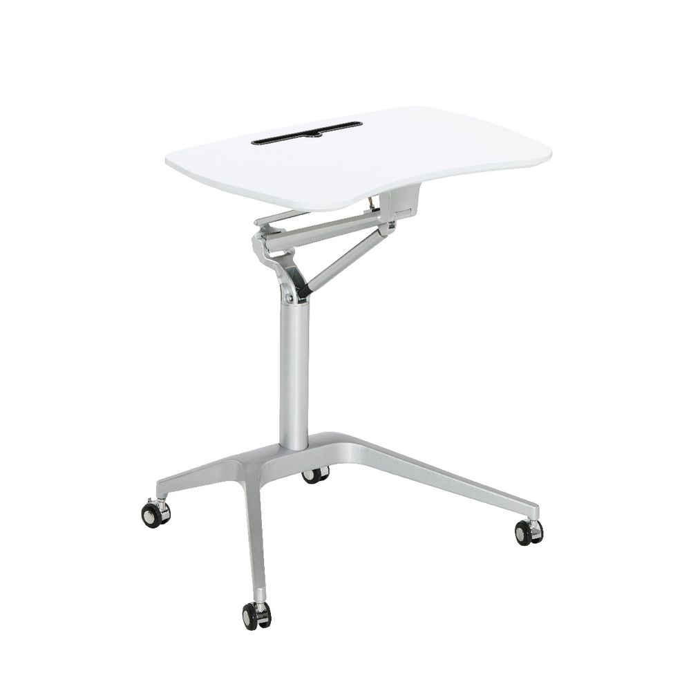 Matrix Height Adjustable Portable Table White