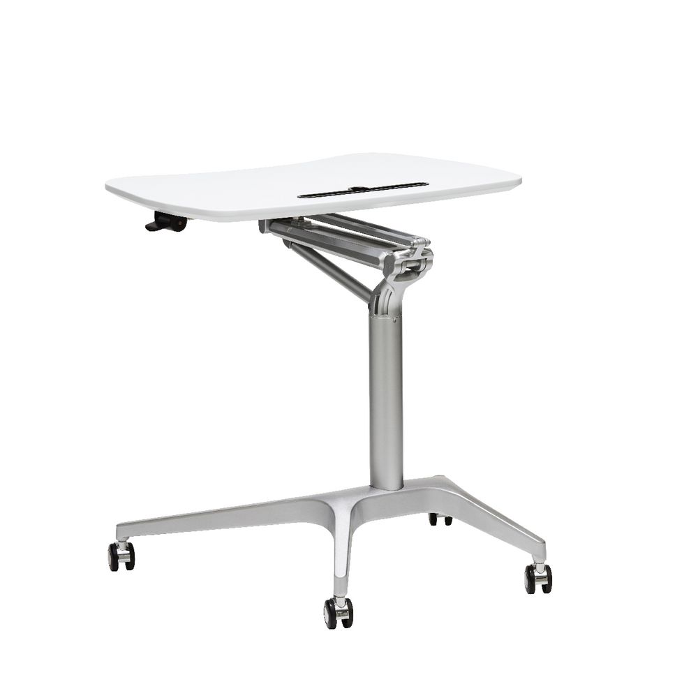 Matrix Height Adjustable Portable Table White