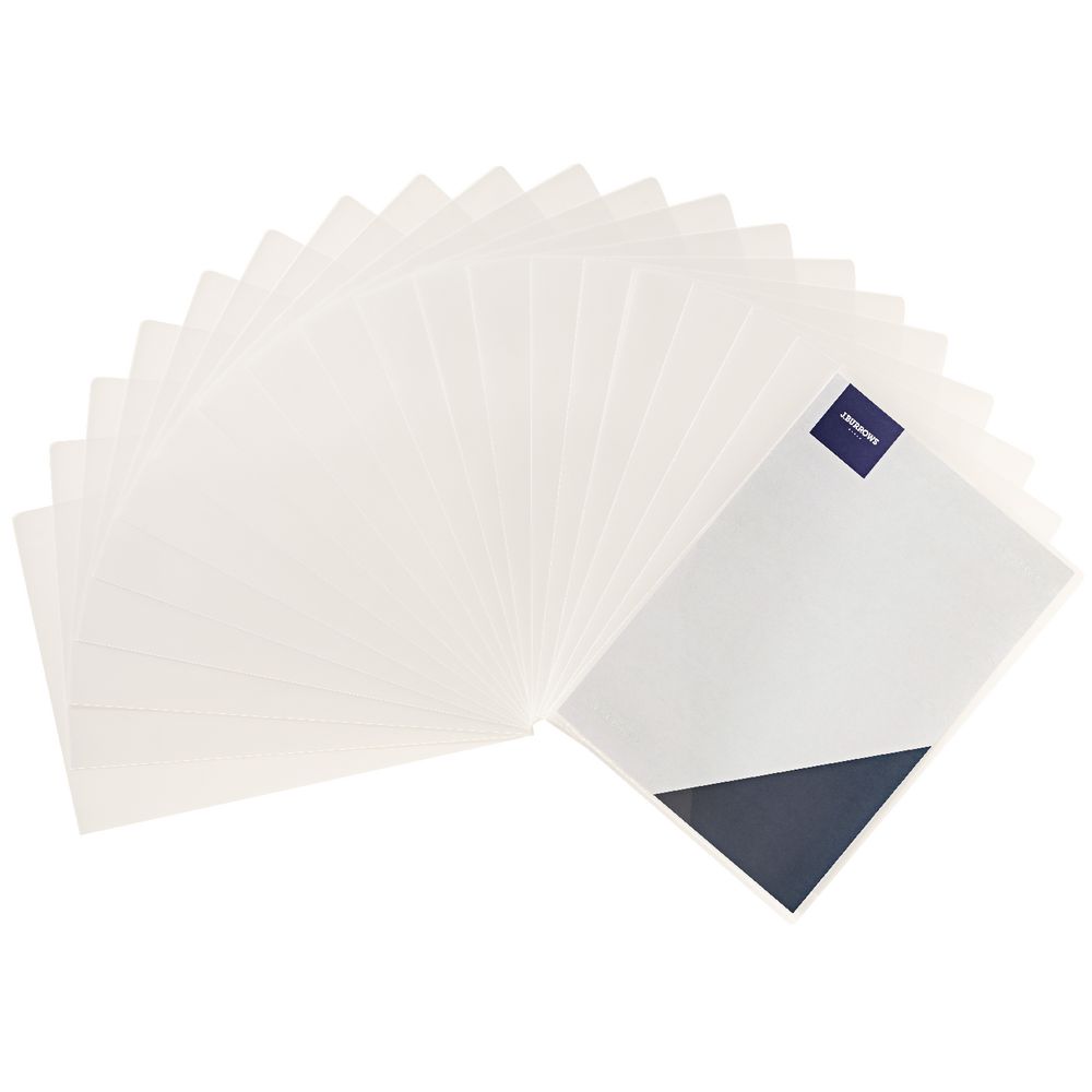 J.Burrows Letter File A4 Clear 20 Pack