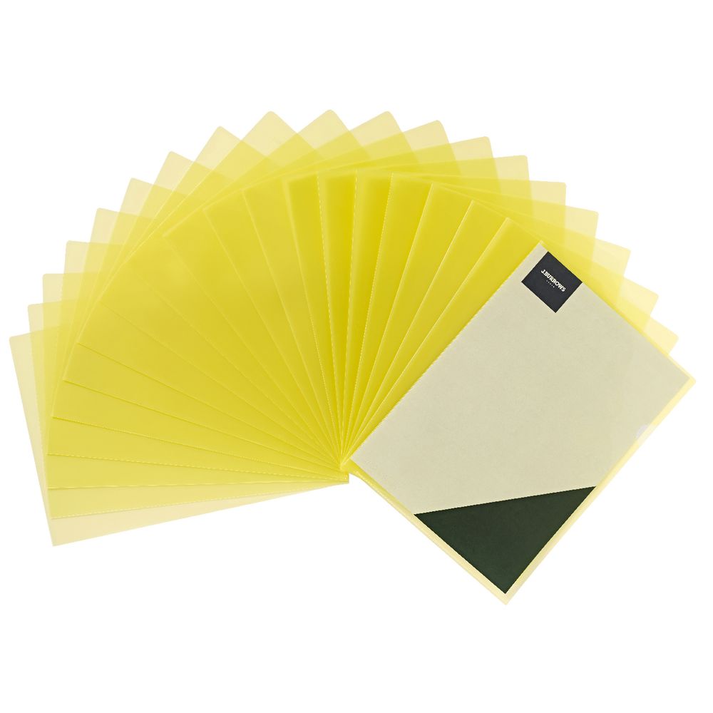 J.Burrows Letter File A4 Yellow 20 Pack