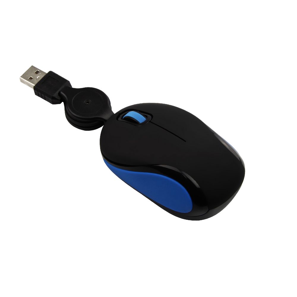 J.Burrows Retractable Mouse Black Blue