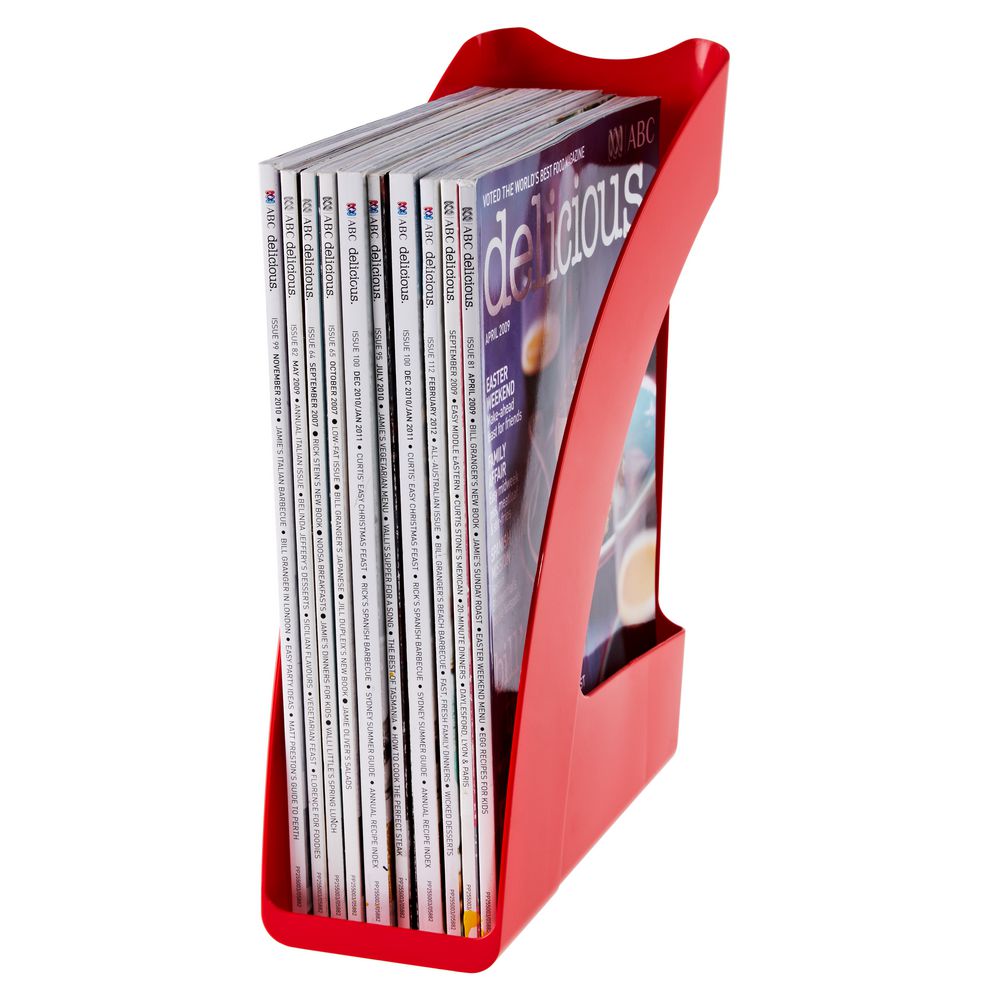 J.Burrows Magazine File Red