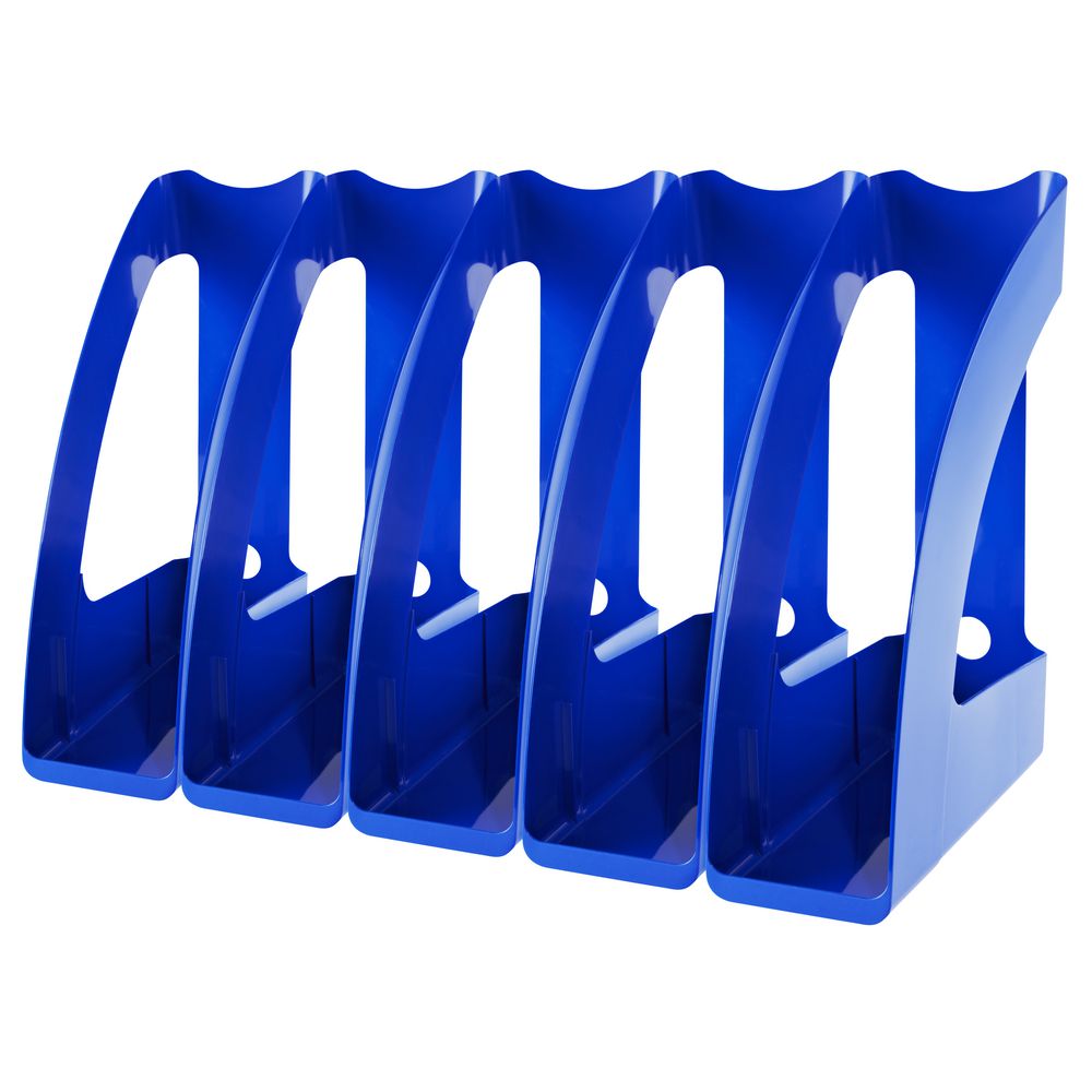 J.Burrows Magazine File Blue 8 Pack