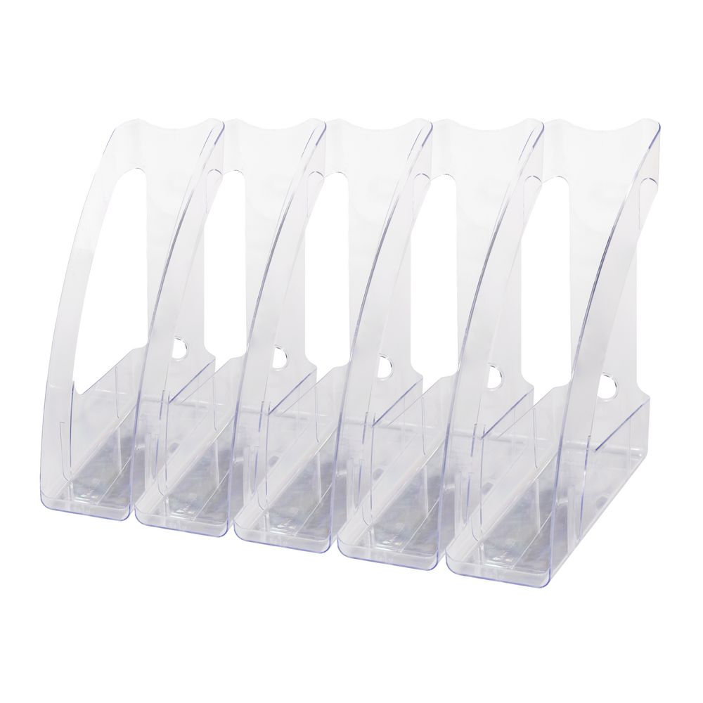 J.Burrows Magazine File Clear 8 Pack