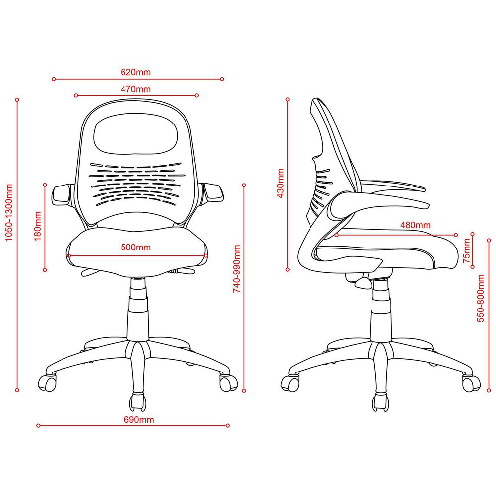 Matrix Multi-Function Tilt Chair Black
