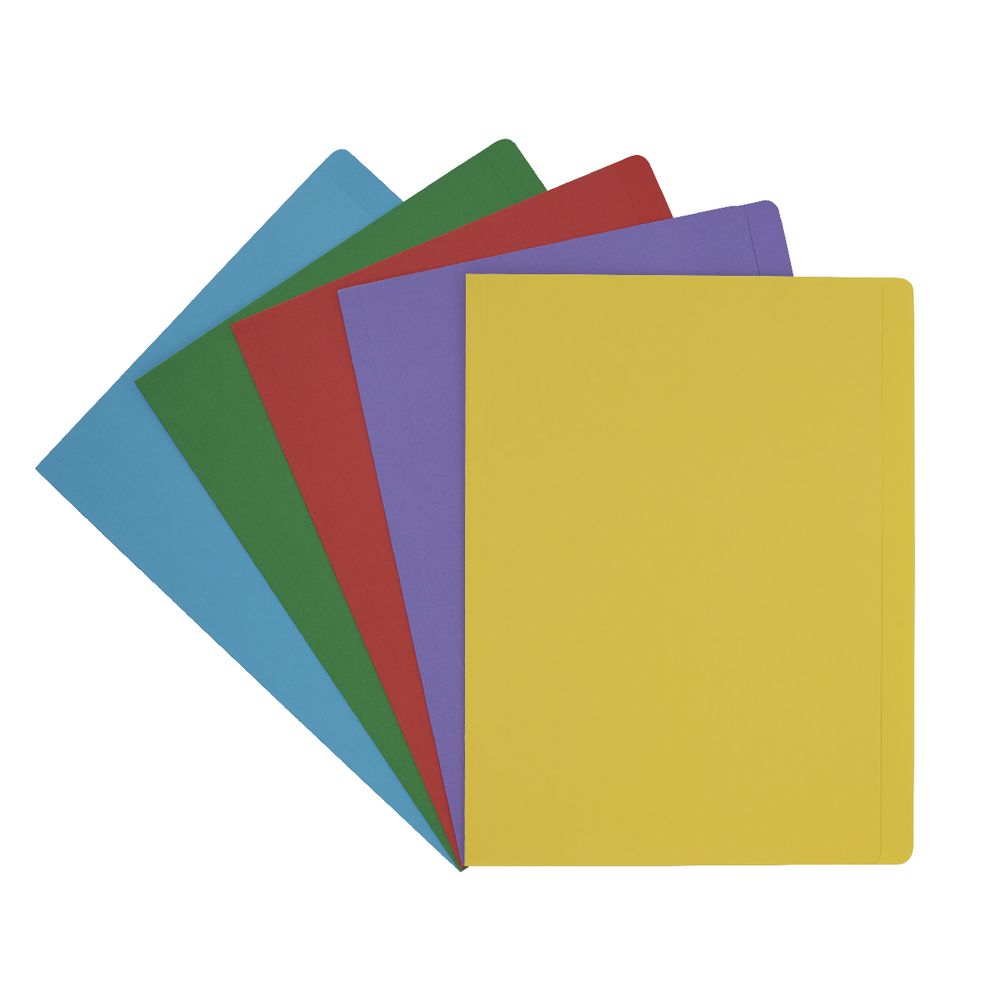 J.Burrows Manila Folder A4 Assorted Colours 25 Pack