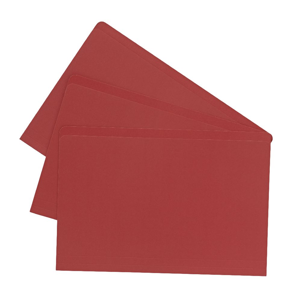 J.Burrows Foolscap Manila Folder Red 25 Pack
