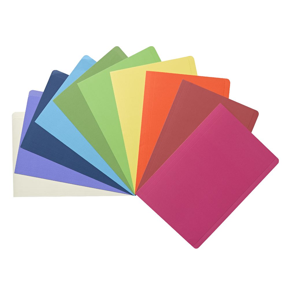 J.Burrows Manila Folder Foolscap Single Navy