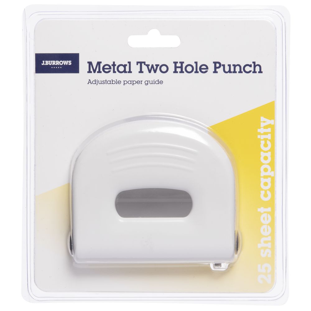 J.Burrows Metal Medium 2 Hole Punch White 9341694479934 eBay