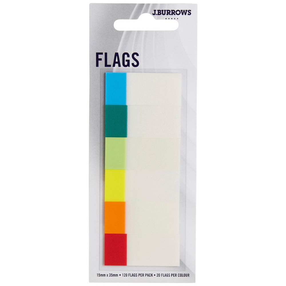 J.Burrows Flags 15 x 35mm Warm 6 Pack