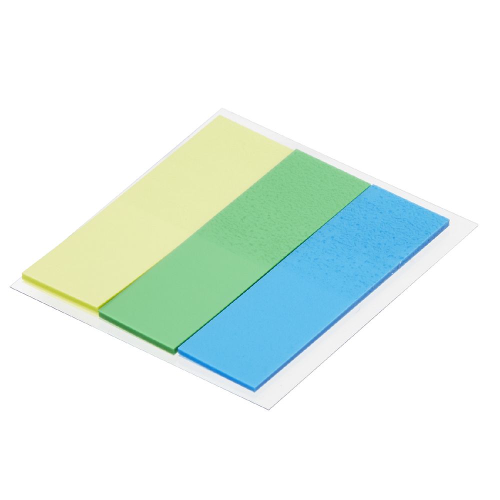 J.Burrows Translucent Flags 15 x 50mm Green and Blue 3 Pack