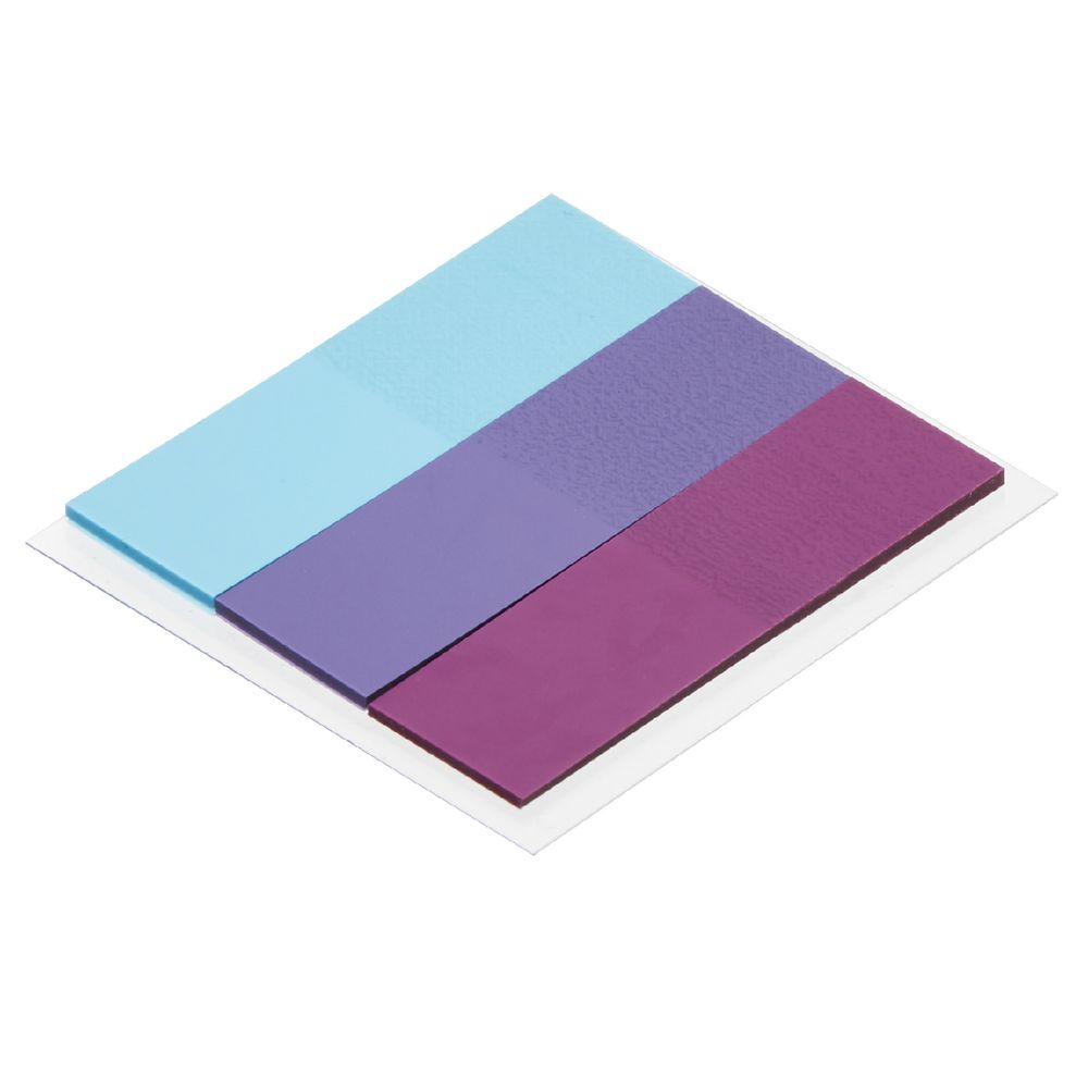 J.Burrows Translucent Flags 15 x 50mm Purple and Blue 3 Pack