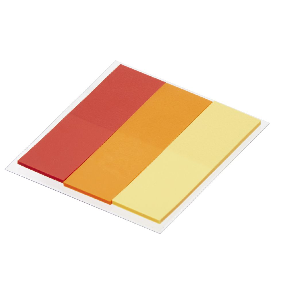 J.Burrows Translucent Flags 15 x 50mm Red and Orange 3 Pack