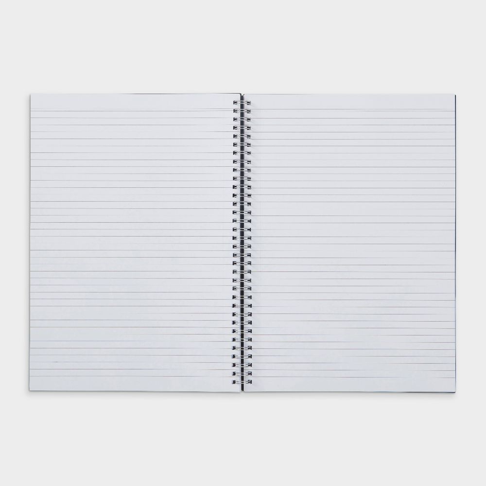 J.Burrows A4 Hard Cover Pressboard Notebook Black