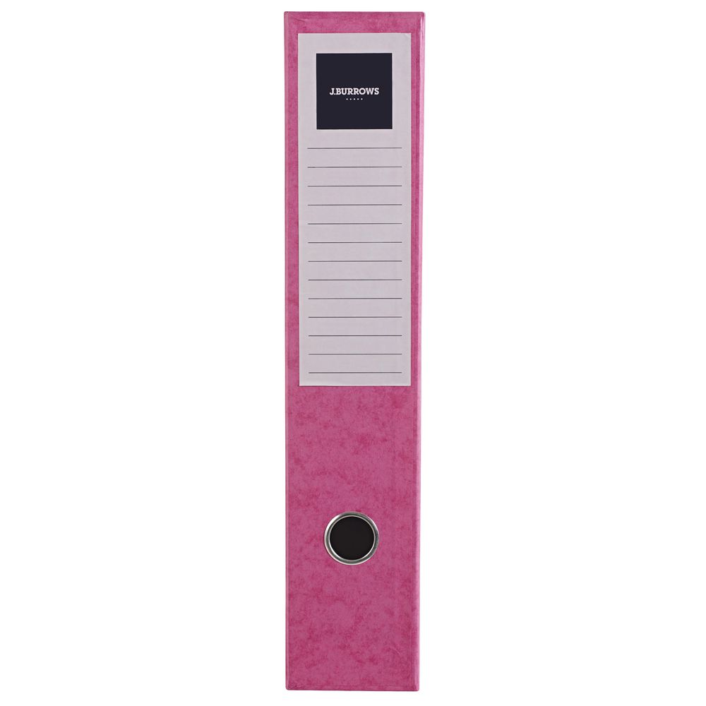 J.Burrows Foolscap Pressboard Box File Pink