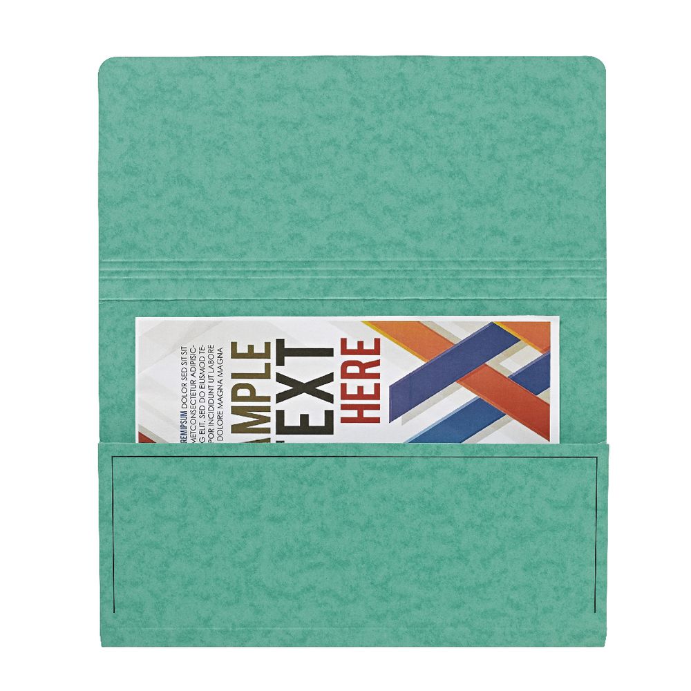 J.Burrows Foolscap Document Wallet Green