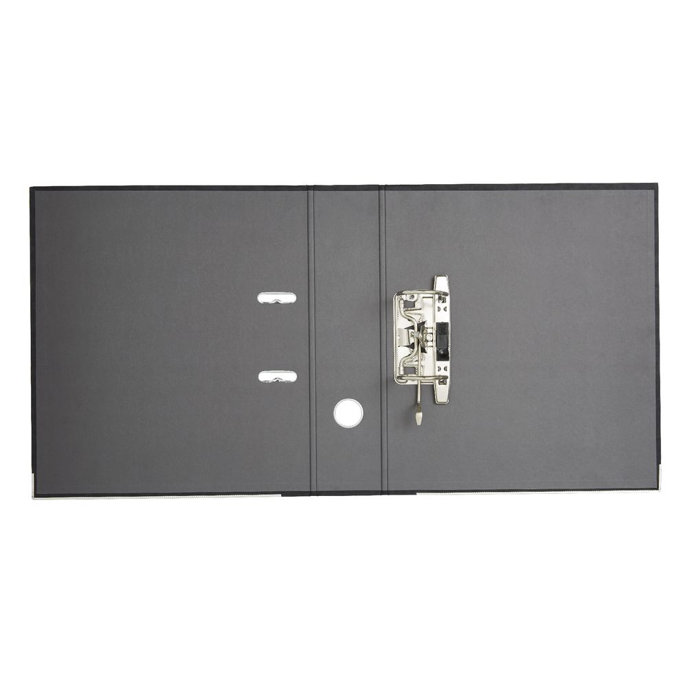 J.Burrows Pressboard Lever Arch File A4 2 Ring Black