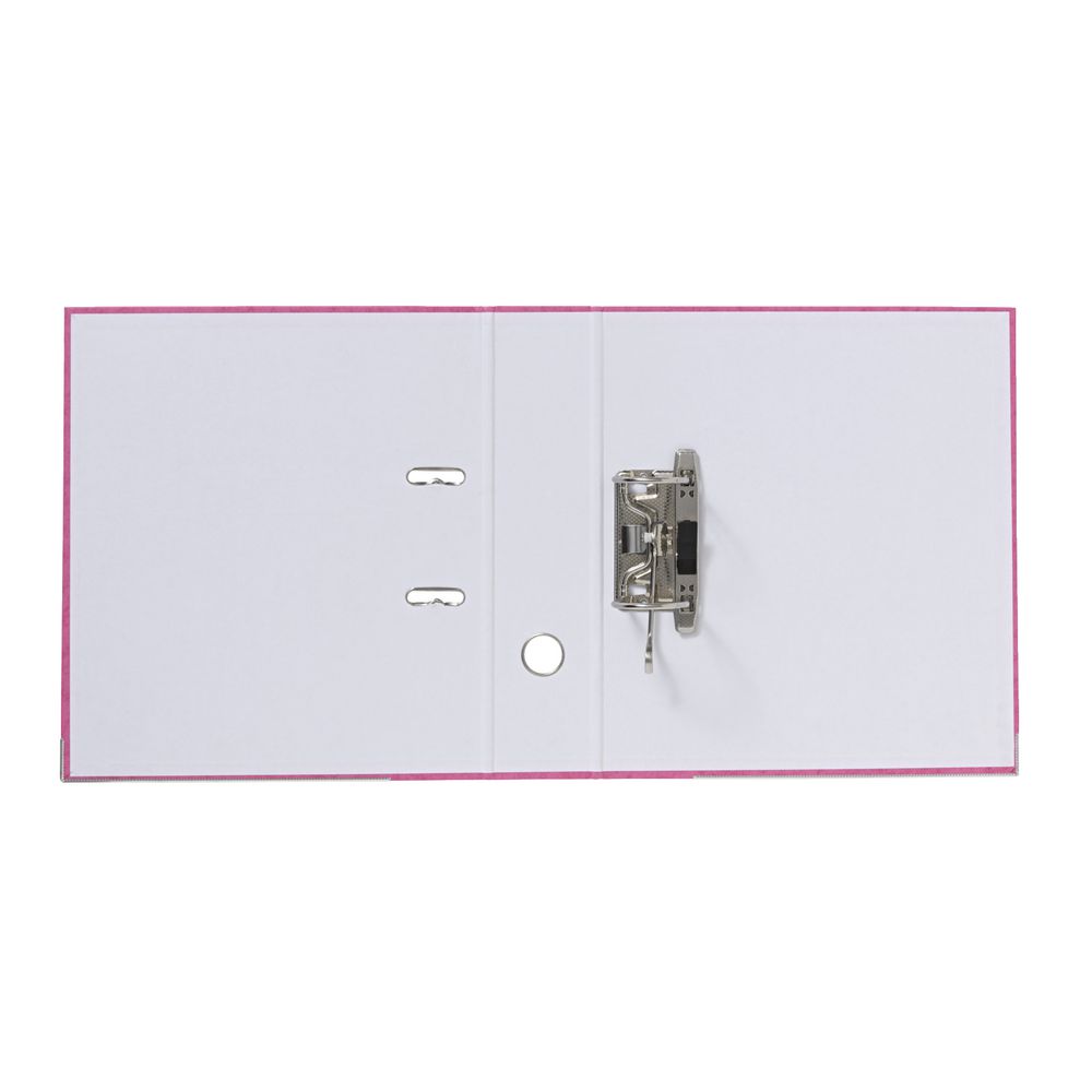 J.Burrows Pressboard Lever Arch File A4 2 Ring Pink