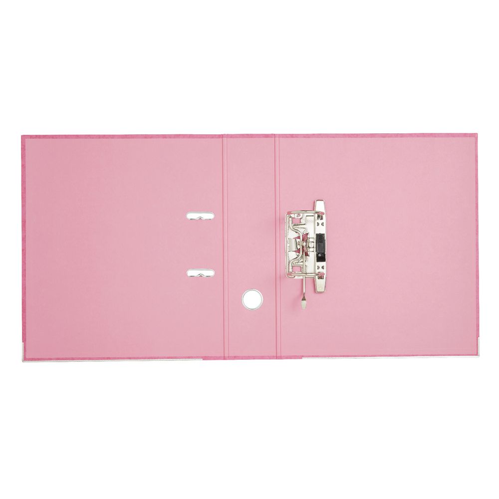 J.Burrows Pressboard Lever Arch File A4 2 Ring Pink