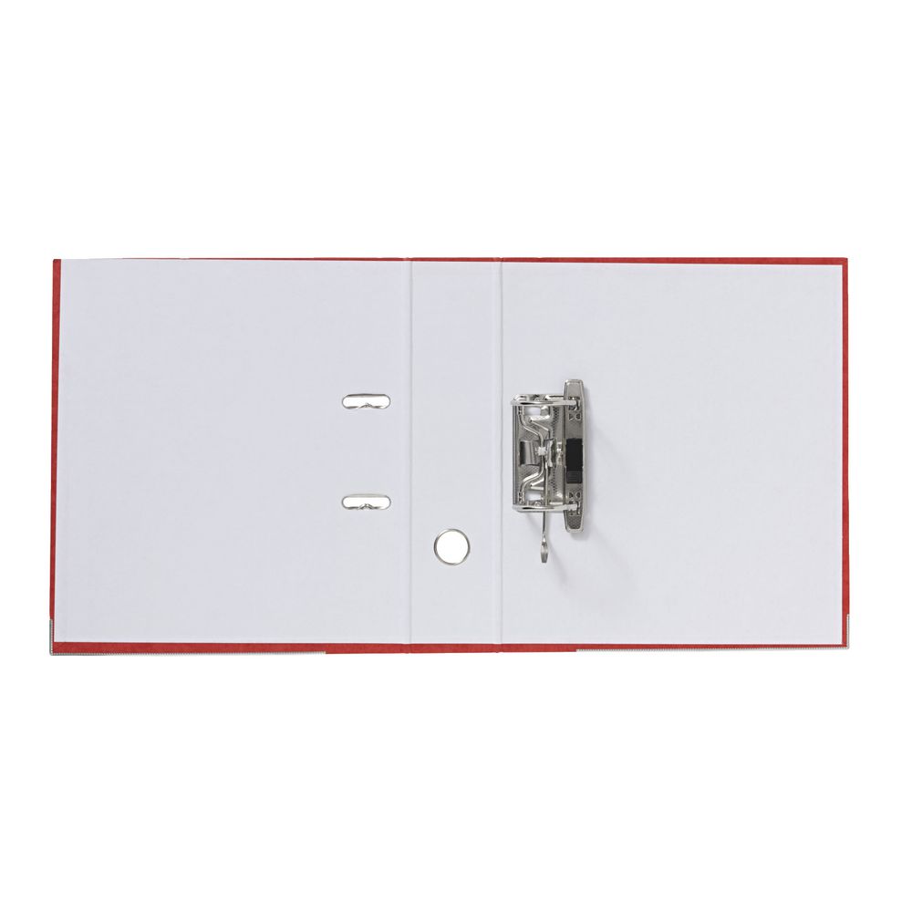 J.Burrows Pressboard Lever Arch File A4 2 Ring Red