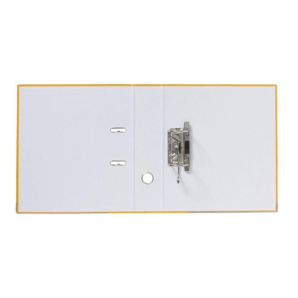 J.Burrows Pressboard Lever Arch File A4 2 Ring Yellow