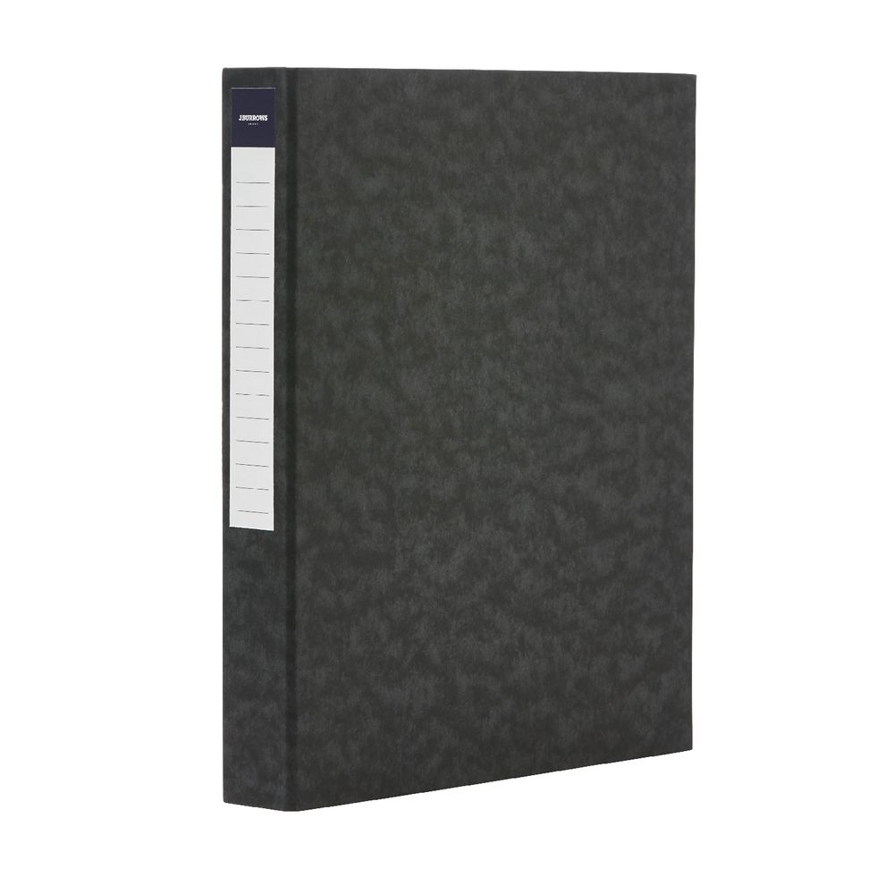 J.Burrows Pressboard Binder A4 2-D Ring 25mm Black