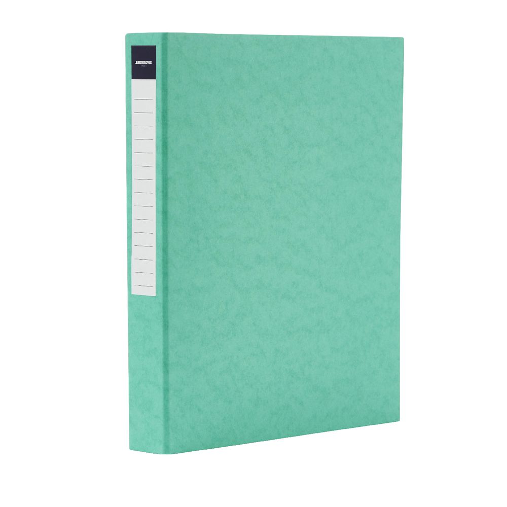 J.Burrows Pressboard Binder A4 2-D Ring 25mm Green